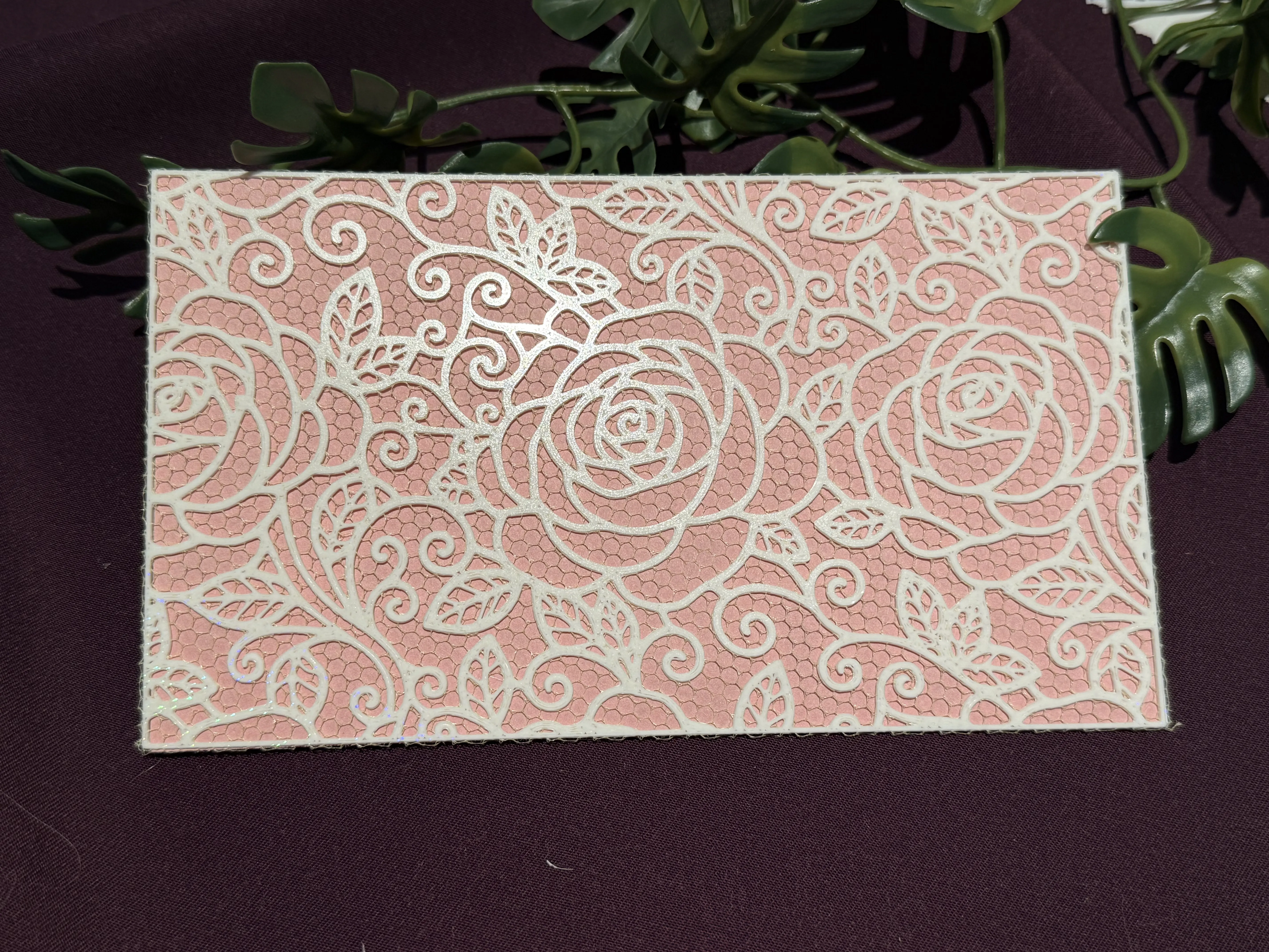 Envelope Tule Rosas
