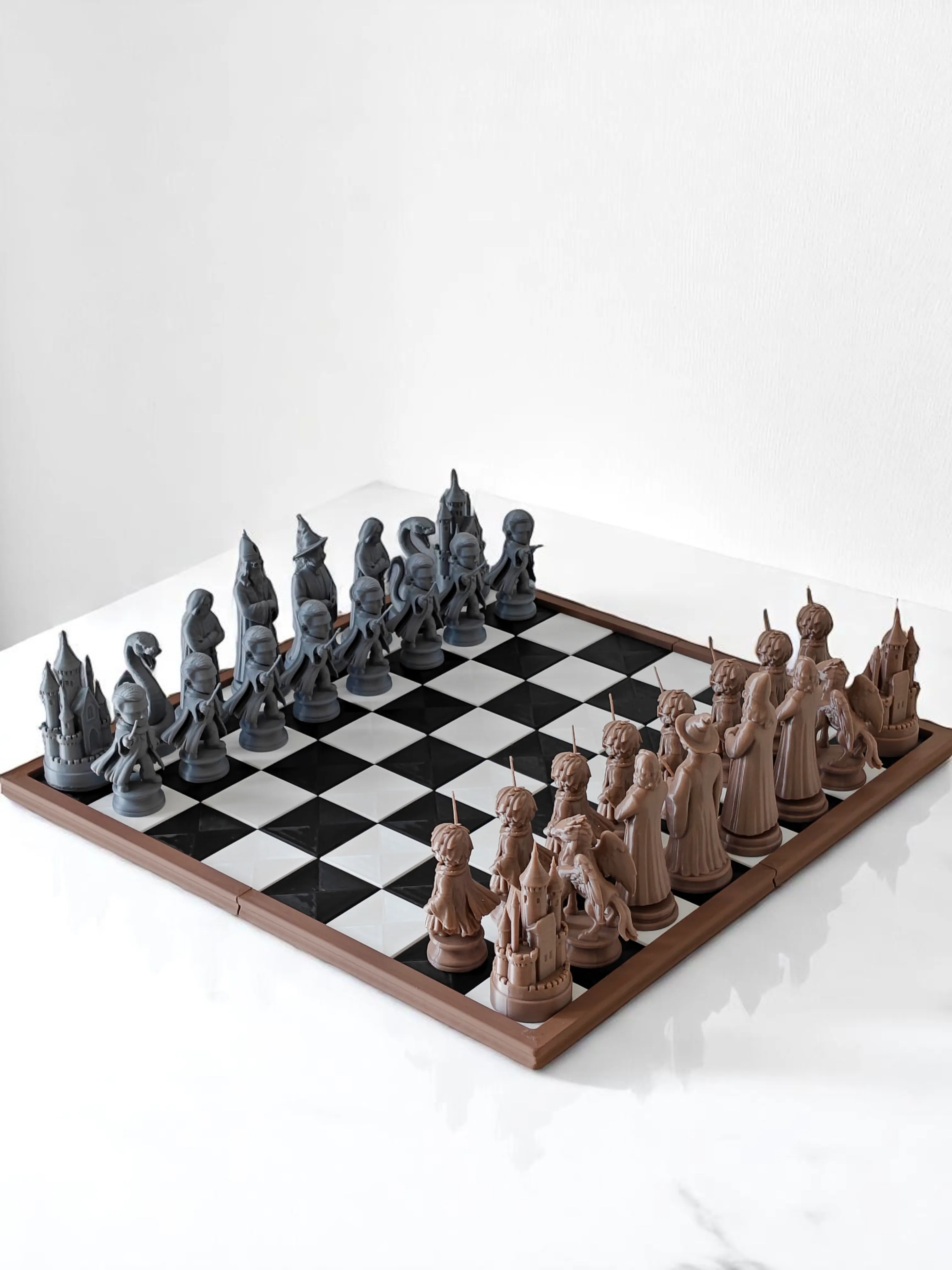 Jogo De Xadrez Harry Potter Marrom E Cinxa