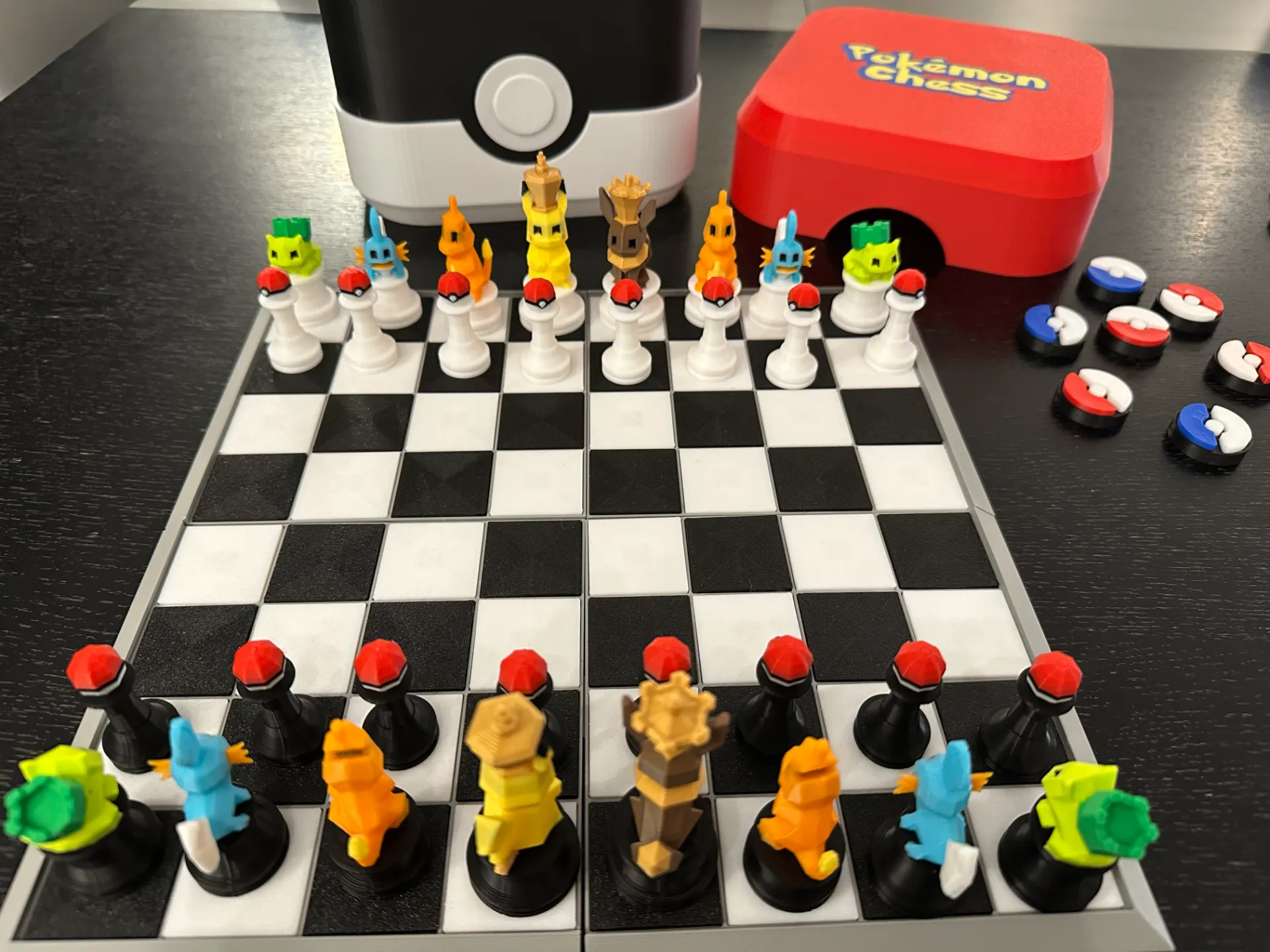 Jogo De Xadrez Pokemon Colorido