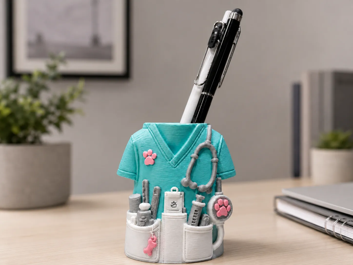 Organizador De Mesa Canetas VeterinÁRia