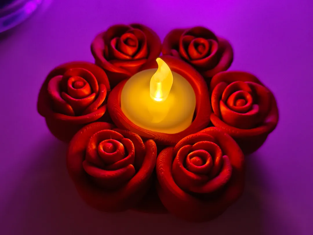 Porta Velas De Rosas