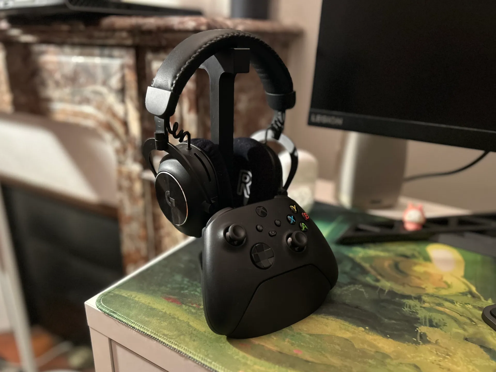 Suporte De Controle E Headset