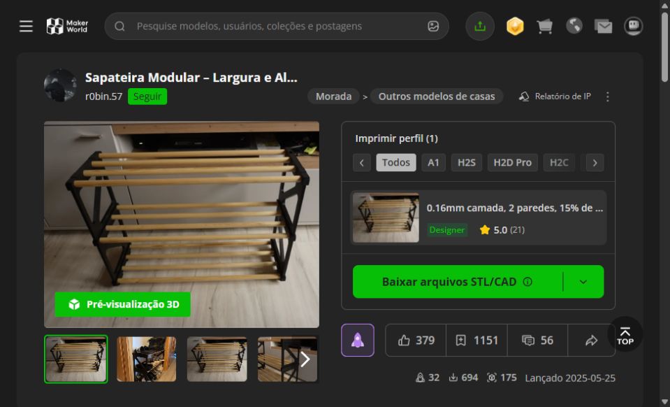Sapateira Modular